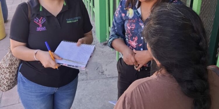 La secretaría de las mujeres acercó sus servicios de atención psicológica y legal municipios de la Huasteca