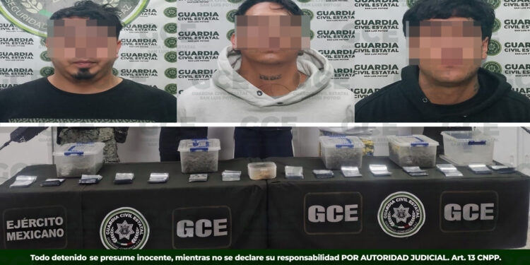 Caen tres presuntos dealers tras intentar huir