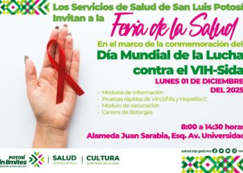 SLP conmemora el Día Mundial del SIDA con pruebas rápidas y acciones de prevención