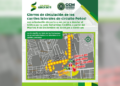 Cierres viales nocturnos en laterales del Circuito Potosí por construcción de puente vehicular