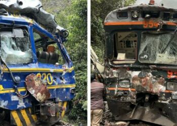 Al menos 15 heridos tras choque de dos trenes en vía férrea rumbo a Machu Picchu