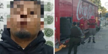 GCE frustra escape de presunto ladrón de transportista y recupera camión robado
