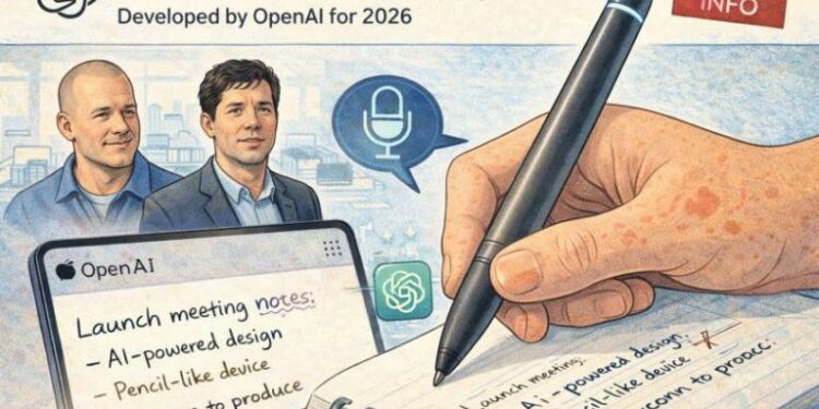 OpenAI desarrolla bolígrafo con IA para 2026