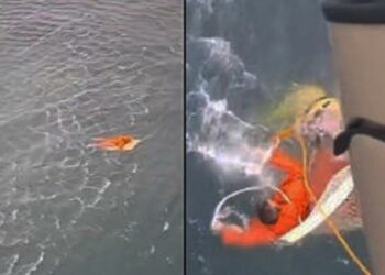 Pescador sobrevive 17 horas aferrado a la puerta de un refrigerador en Brasil