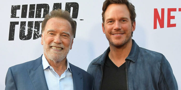 Chris Pratt confiesa lo que significa ser el yerno de Arnold: “Saco músculo y mi mujer me recuerda quién es su padre”