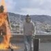 Tiktoker portugués prende fuego a la estatua de Cristiano Ronaldo y deja extraño mensaje: “Esta es la última advertencia de Dios”