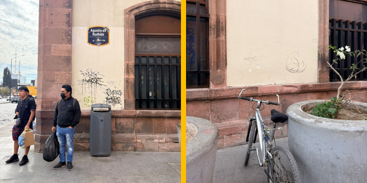 Grafitis, basura y orines, así luce una calle histórica bajo el gobierno municipal