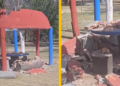 Negligencia municipal casi provoca tragedia en el Parque de Morales