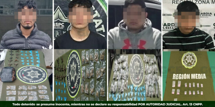 Detienen a tres presuntos distribuidores de narcóticos en Ciudad Valles y Tamazunchale