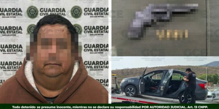 Detienen a hombre armado en Mexquitic de Carmona durante operativo de la GCE