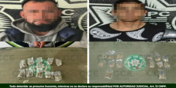 Detienen a dos hombres con presunta marihuana en Matehuala