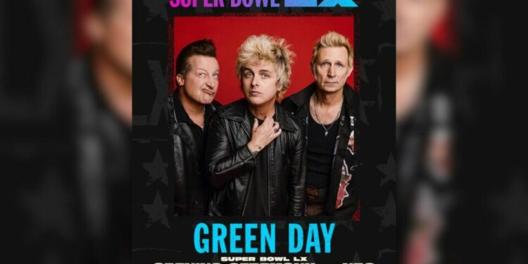 NFL anuncia a Green Day para la ceremonia de apertura del Super Bowl LX