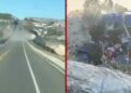 Tráiler cae a barranco en carretera de Puebla; conductor sobrevivió de milagro