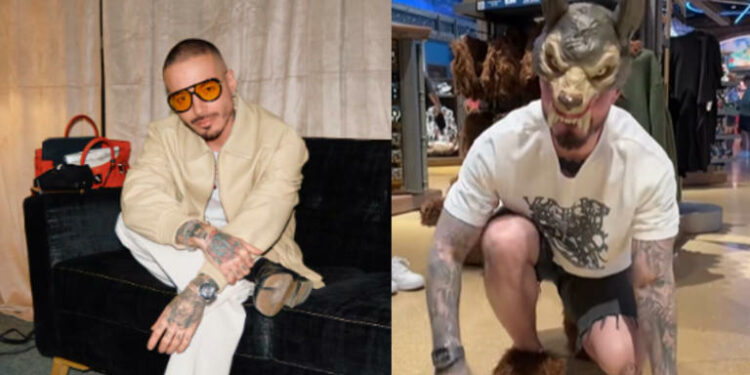 ¿Ahora es ‘therian’? J Balvin apareció en redes disfrazado de lobo y generó reacciones en redes