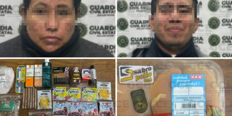 Detienen a una pareja por robo en HEB