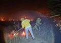 Reportan 40% de control en incendio forestal en Santo Domingo