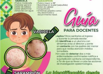 Refuerzan medidas de prevención por varicela y sarampión en escuelas