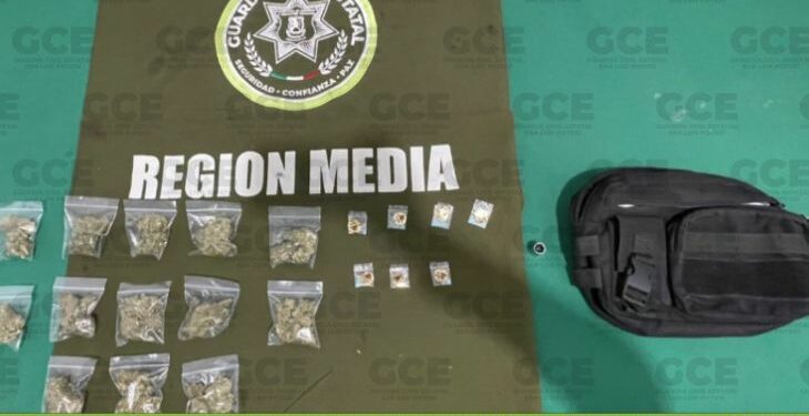 Aseguran a menor por posesión de drogas en Ciudad Fernández