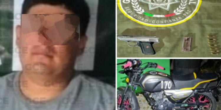 Detienen a hombre armado en el ejido Aureliano Manríquez, en Ébano