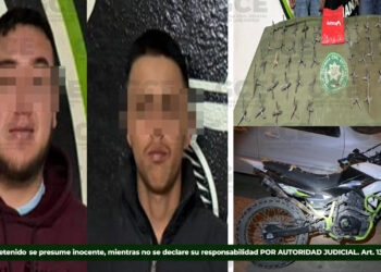 Detienen a dos hombres con “ponchallantas” en Matehuala y a menor por robo en plaza comercial