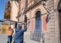 La UASLP comienza a colocar protecciones en el Edificio Central