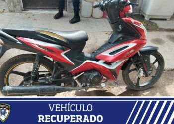 Recuperan motocicleta con reporte de robo en la colonia Ecuestre