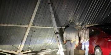 Granizada deja más de 100 viviendas afectadas en Villa de Reyes