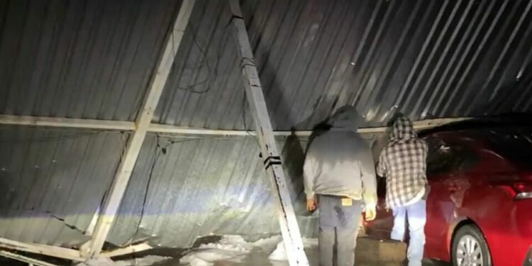 Granizada deja más de 100 viviendas afectadas en Villa de Reyes