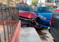 Choque en Tequis deja daños en tres vehículos