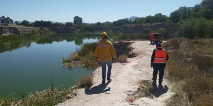 Despliegan operativo de búsqueda acuática en cuerpo de agua cercano a La Virgen