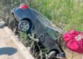 Auto cae a desnivel en Periférico Norte; no hay lesionados