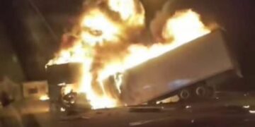 Fuerte accidente en el tramo Matehuala–San Luis Potosí de la carretera 57