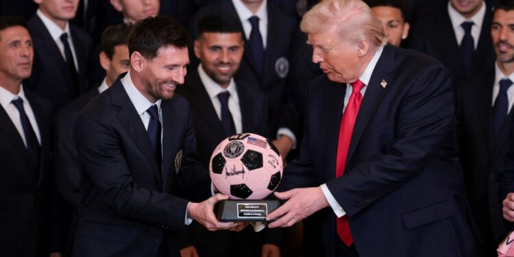 Inter Miami, con Lionel Messi, visita a Donald Trump en la Casa Blanca