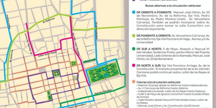 Implementarán operativo vial por Procesión del Silencio en SLP