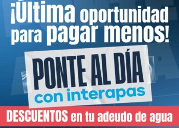 Última etapa para regularizar adeudos con INTERAPAS; descuentos de hasta 50%