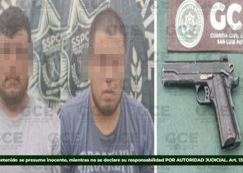 Detienen a dos hombres armados en Aquismón; aseguran arma y vehículo