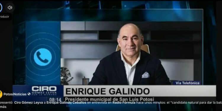 Enrique Galindo, “candidato natural” rumbo a la gubernatura de 2027