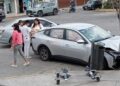 Intento de robo en Carranza termina en choque con estudiantes a bordo
