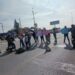 Bloquean el Circuito Potosí por falta de agua