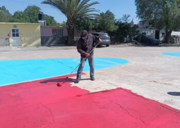 Gobierno de la Capital rehabilita cancha en la Delegación La Pila