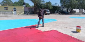 Gobierno de la Capital rehabilita cancha en la Delegación La Pila