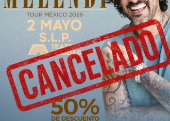 Cancelan concierto de Melendi en San Luis Potosí