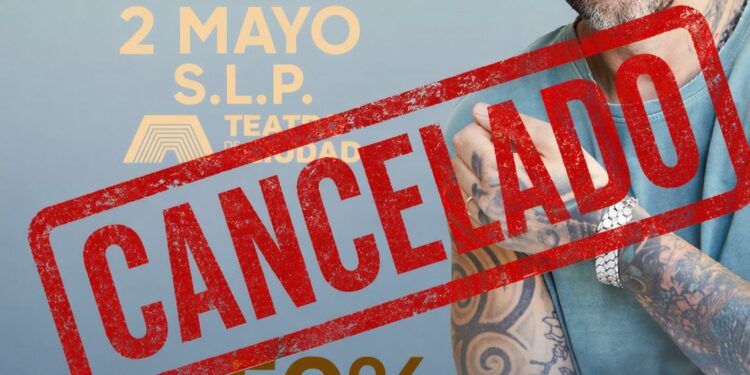 Cancelan concierto de Melendi en San Luis Potosí