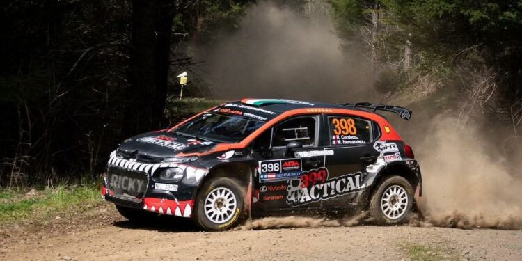 Ricardo Cordero destacó en el Rally Olimpus