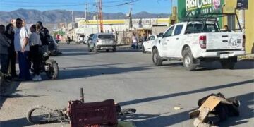 Choque en avenida Gálvez deja ciclista lesionado