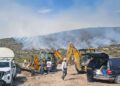 Incendio amenaza comunidades de Matehuala
