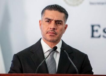 ¿La declaración de Harfuch sobre el tiroteo en Teotihuacán fue escrita con inteligencia artificial? Esto es lo que se sabe