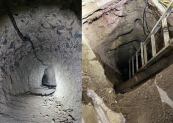 Hallan narcotúnel de ‘Los Salazar’ en la frontera de Nogales, Sonora con Arizona