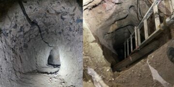 Hallan narcotúnel de ‘Los Salazar’ en la frontera de Nogales, Sonora con Arizona