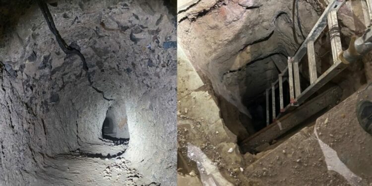 Hallan narcotúnel de ‘Los Salazar’ en la frontera de Nogales, Sonora con Arizona
